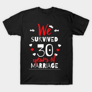 Funny 30Th Wedding Anniversary  Gifts For Couples T-Shirt